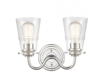 Scarlett - 2 Light - 14 inch - Polished Chrome - Bath Vanity Light (3442|421-2W-PC-CL)