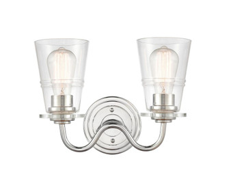 Scarlett - 2 Light - 14 inch - Polished Chrome - Bath Vanity Light (3442|421-2W-PC-CL-LED)