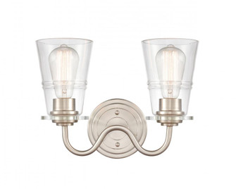 Scarlett - 2 Light - 14 inch - Satin Nickel - Bath Vanity Light (3442|421-2W-SN-CL)