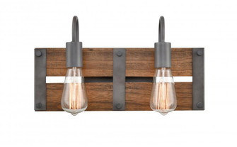 Austin - 2 Light - 17 inch - Aged Gun Metal - Bath Vanity Light (3442|435-2W-AG)