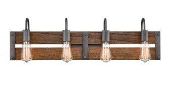 Austin - 4 Light - 33 inch - Aged Gun Metal - Bath Vanity Light (3442|435-4W-AG)