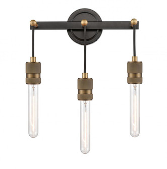 Ellis - 3 Light - 14 inch - Black Antique Brass - Bath Vanity Light (3442|444-3W-BAB)