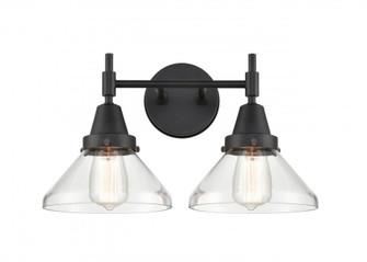 Caden - 2 Light - 17 inch - Matte Black - Bath Vanity Light (3442|447-2W-BK-CL-LED)