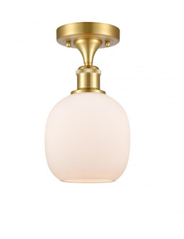 Belfast - 1 Light - 6 inch - Satin Gold - Semi-Flush Mount (3442|516-1C-SG-G101-LED)