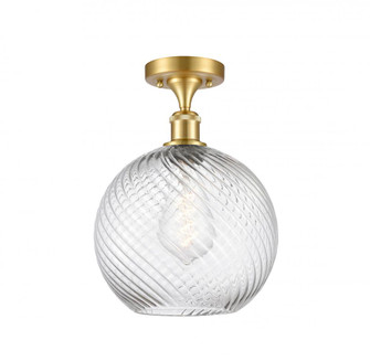 Large Twisted Swirl 1 Light Semi-Flush Mount (3442|516-1C-SG-G1214-10)