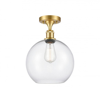 Athens - 1 Light - 10 inch - Satin Gold - Semi-Flush Mount (3442|516-1C-SG-G122-10-LED)