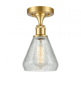 Conesus - 1 Light - 6 inch - Satin Gold - Semi-Flush Mount (3442|516-1C-SG-G275)