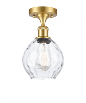 Waverly - 1 Light - 6 inch - Satin Gold - Semi-Flush Mount (3442|516-1C-SG-G362-LED)