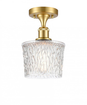 Niagara - 1 Light - 7 inch - Satin Gold - Semi-Flush Mount (3442|516-1C-SG-G402-LED)