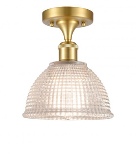 Arietta - 1 Light - 8 inch - Satin Gold - Semi-Flush Mount (3442|516-1C-SG-G422)