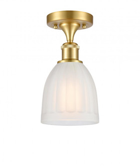 Brookfield - 1 Light - 6 inch - Satin Gold - Semi-Flush Mount (3442|516-1C-SG-G441-LED)