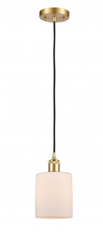 Cobbleskill - 1 Light - 5 inch - Satin Gold - Cord hung - Mini Pendant (3442|516-1P-SG-G111)