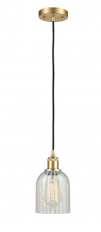 Caledonia - 1 Light - 5 inch - Satin Gold - Cord hung - Mini Pendant (3442|516-1P-SG-G2511-LED)
