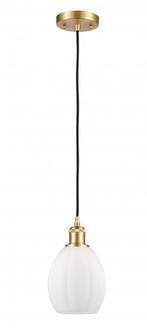 Eaton - 1 Light - 6 inch - Satin Gold - Cord hung - Mini Pendant (3442|516-1P-SG-G81-LED)