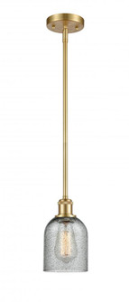 Caledonia - 1 Light - 5 inch - Satin Gold - Mini Pendant (3442|516-1S-SG-G257-LED)