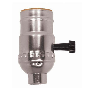 3-Way (2 Circuit) Turn Knob Socket With Removable Knob; 1/4 IPS; Aluminum; Nickel Finish; 250W; 250V (27|80/1005)
