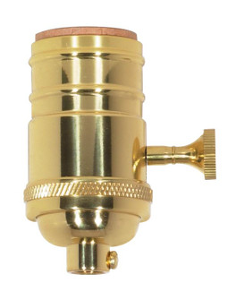 3 Way (2 Circuit) Turn Knob Socket w/Matching Finish Removable Knob (27|80/1046)