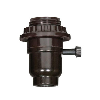 On-Off Turn Knob With Full Uno Thread And Ring; Phenolic; 1/8 IP Cap With Metal Bushing; Less Set (27|80/1070)