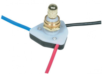 Hi-Low Metal Rotary Switch With Diode; 2 Circuit; 6A-125V, 3A-250V Rating; On-Off Function; Brass (27|80/1140)