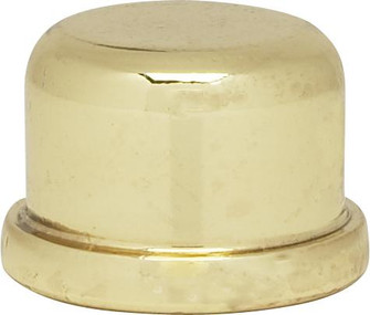 1/2'' Finial; Zinc Die Cast 1/4-27; Polished Brass Finish (27|80/1181)