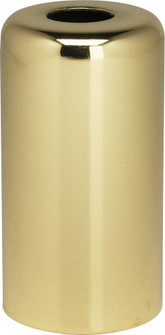 Steel Candle Cup; 7/16'' Hole; 17/8'' Height; 1'' Diameter; Brass Plated (27|80/1183)