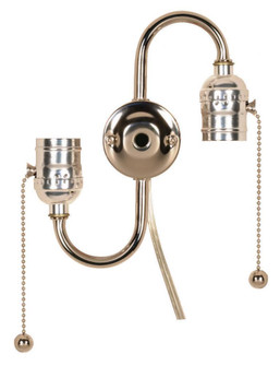 Twin Pull Chain Brite Gilt with End Ball; 14'' 18/2 SPT-2 105C Clear Silver Wire 18 AWM 105C (27|80/1270)