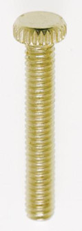 Steel Knurled Head Thumb Screw; 8/32; 1'' Length; Brass Plated Finish (27|90/031)