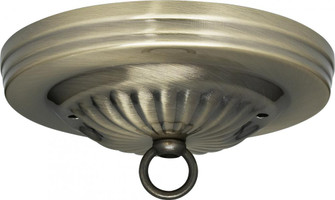 Ribbed Canopy Kit; Antique Brass Finish; 5'' Diameter; 7/16'' Center Hole; 2-8/32 Bar Holes; (27|90/053)