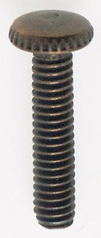 Steel Knurled Head Thumb Screws; 8/32; 3/4'' Length; Antique Brass Plated Finish (27|90/060)