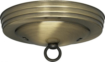 Standard Canopy Kit; Antique Brass Finish; 5'' Diameter; 7/16'' Center Hole; 2-8/32 Bar Holes; (27|90/063)