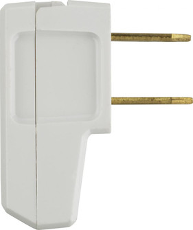 Quick Connect Flat Plug; White Finish; Non Polarized; 18/2-SPT-2 And 16/2 SPT-2; 15A; 125V (27|90/1083)