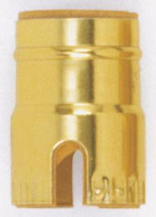 Aluminum Shell With Paper Liner; Push Thru; Brite Gilt Finish (27|90/1144)