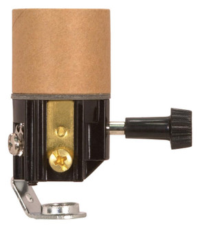 Turn Knob Socket With Paper Liner; 2'' Height; On-Off Turn Knob; Screw Terminals; 1/8 IP; Inside (27|90/1152)