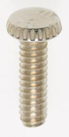 Steel Knurled Head Thumb Screw; 6/32; 1/2'' Length; Nickel Plated Finish (27|90/1156)