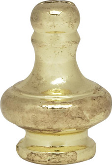 Large Pyramid Knob; 1-1/4'' Height; 1/8 IP; Polished Brass Finish (27|90/1160)