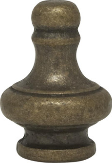 Large Pyramid Knob; 1-1/4'' Height; 1/8 IP; Antique Brass Finish (27|90/1161)