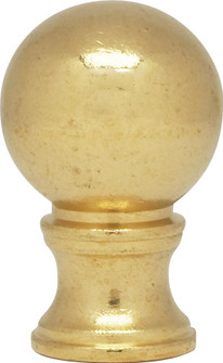 Ball Finial; Burnished And Lacquered; 1-3/8'' Height; 7/8'' Diameter; 1/8 IP (27|90/132)