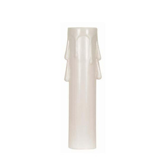 Plastic Drip Candle Cover; White Plastic Drip; 13/16'' Inside Diameter; 7/8'' Outside (27|90/1505)