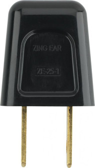 Quick Connect Plug; Black Finish; Polarized; 18/2-SPT-1; 6A; 125V (27|90/1522)
