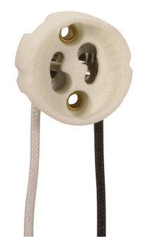 Round Halogen Socket GU10 w/Mounting Holes (27|90/1552)