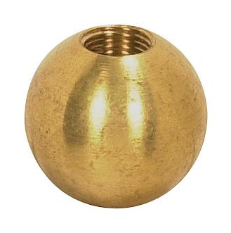 Brass Ball; 1'' Diameter; 1/8 IP Tap; Unfinished (27|90/1629)