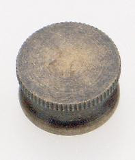 Brass Lock-Up Cap; 1/8 IP; 9/16'' Diameter; 1/4'' Height; Antique Brass Finish (27|90/168)