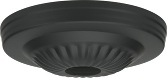 Ribbed Canopy; Canopy Only; Black Finish; 5'' Diameter; 1-1/16'' Center Hole (27|90/1686)