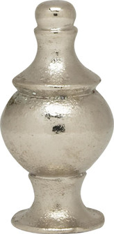 Modern Finial; 1-1/2'' Height; 1/4-27; Polished Chrome Finish (27|90/1716)