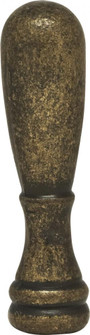 Bullet Finial; 2'' Height; 1/4-27; Antique Brass Finish (27|90/1718)