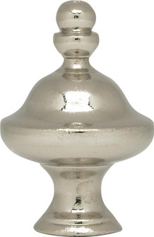 Pyramid Finial; 1-1/2'' Height; 1/4-27; Polished Chrome Finish (27|90/1722)