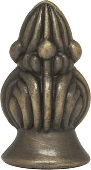 Bud Finial; 1-3/8'' Height; 1/8 IP; Antique Brass Finish (27|90/1724)