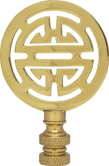 Oriental Brass Finial; 2-3/4'' Height; 1/4-27; Polished Brass Finish (27|90/1747)