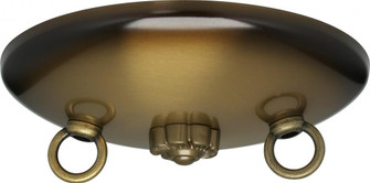 Bath Swag Canopy Kit; Antique Brass Finish; 5'' Diameter; 3- 7/16'' Holes; Includes Hardware; (27|90/191)