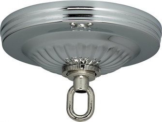 Ribbed Canopy Kit; Chrome Finish; 5'' Diameter; 1-1/16'' Center Hole; Includes Hardware; 25lbs (27|90/196)